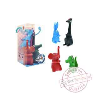 Barbapapa pack 4 jouets de bain les animaux Plastoy -P80505