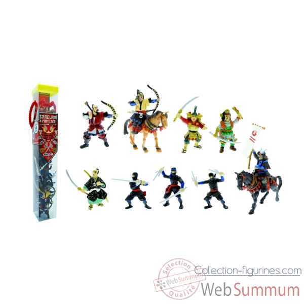 Collection les tubos tubo samouraîs et et ninjas Figurine Plastoy 70373