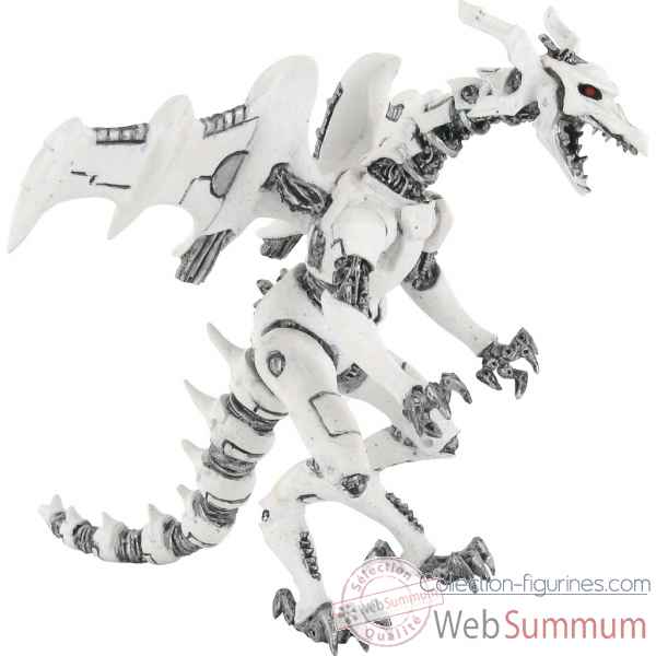 Figurine le dragon robot blanc Plastoy -60266