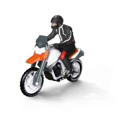 Figurine moto avec conducteur schleich-42092