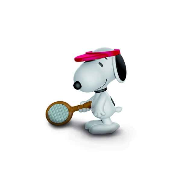 Figurine snoopy joueur de tennis schleich -22079