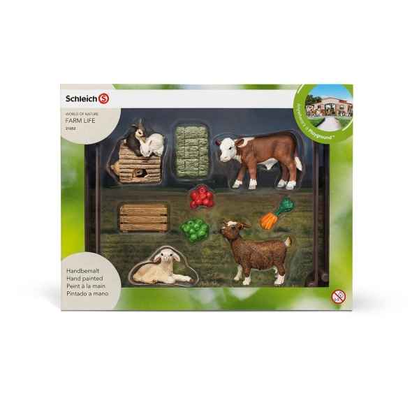 Kit de jeu zoo avec animaux figurine schleich -21052
