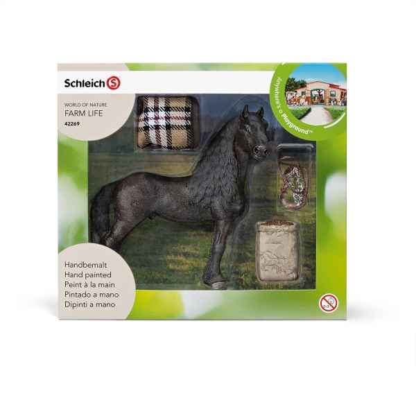 Kit de soin pour chevaux frisons schleich -42269