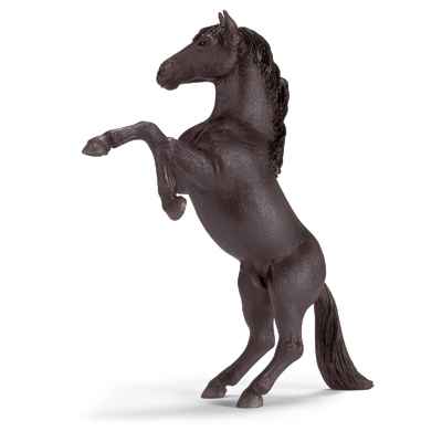 schleich-13624-Mustang noir se cabrant
