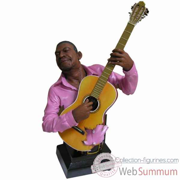 Buste resine guitare Statue Musicien -Y10ZP-714