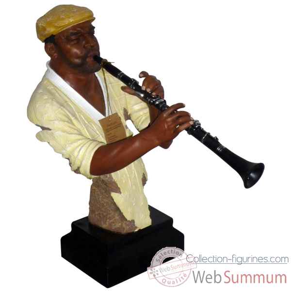 Figurine resine clarinette Statue Musicien -Y20ZP-1710
