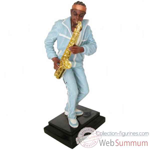 Figurine resine saxophone Statue Musicien -Y10ZP-609