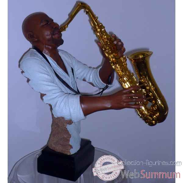 Figurine resine saxophone Statue Musicien -Y20ZP-1623