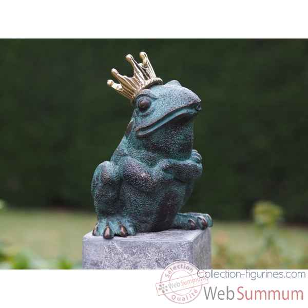 Statuette grenouille royale bronze -AN1322BR-V-F