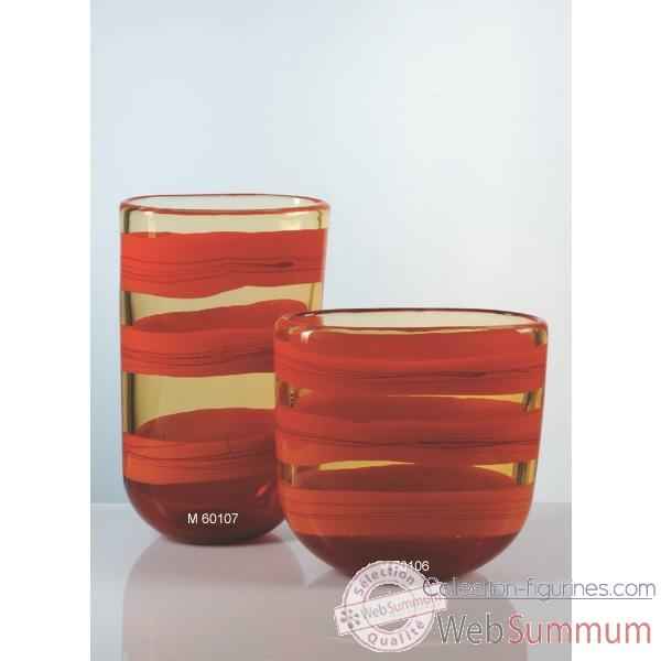 Vase bas en verre Formia -V60106