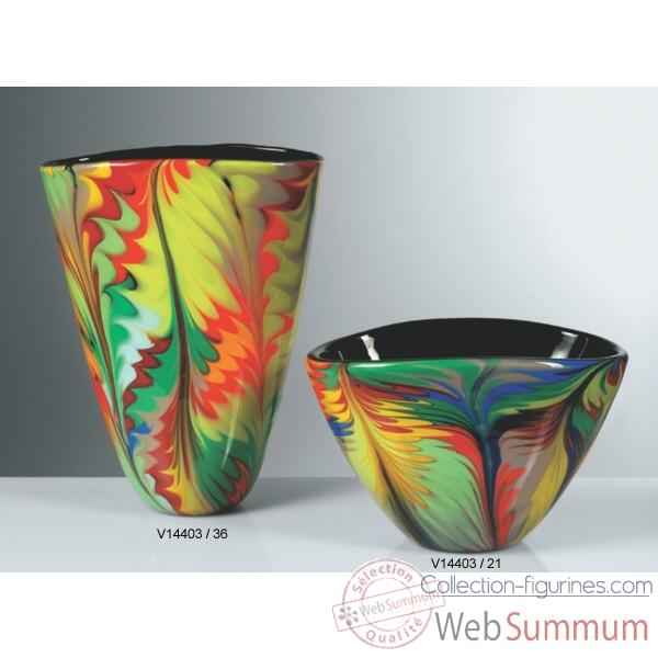Vase en verre Formia multicolore -V14403-36